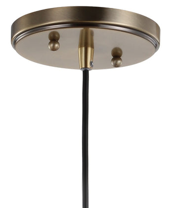 Litchfield 11" Farmhouse Metal/Glass LED Pendant - JONATHAN Y